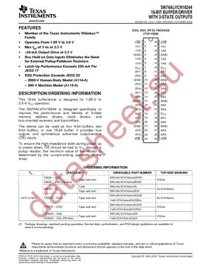 SN74ALVCH16244DL datasheet  